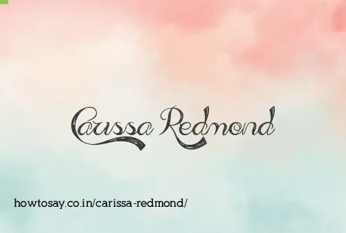 Carissa Redmond