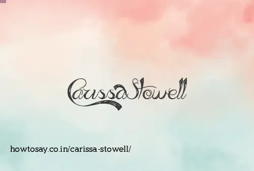 Carissa Stowell