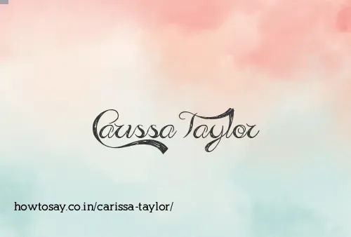 Carissa Taylor