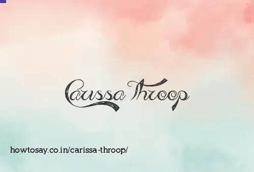 Carissa Throop