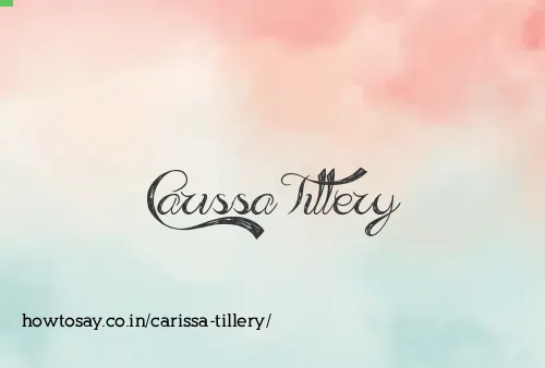 Carissa Tillery