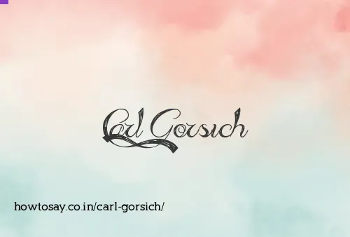 Carl Gorsich