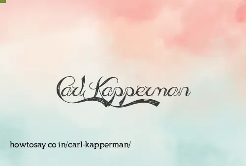 Carl Kapperman