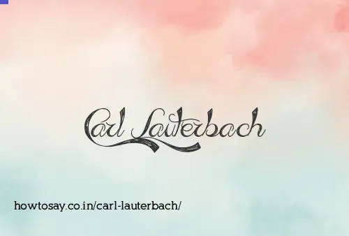 Carl Lauterbach