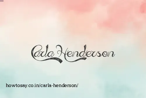 Carla Henderson