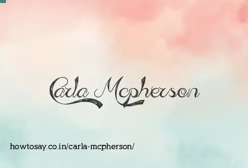 Carla Mcpherson