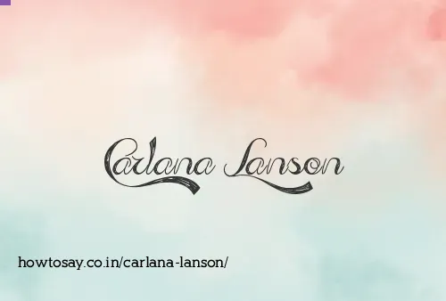 Carlana Lanson