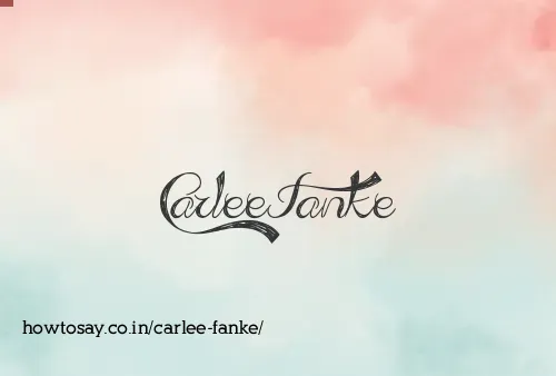 Carlee Fanke