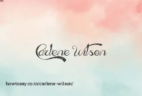Carlene Wilson
