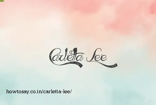 Carletta Lee