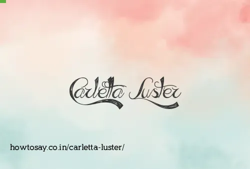 Carletta Luster