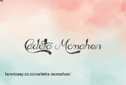 Carletta Mcmahon