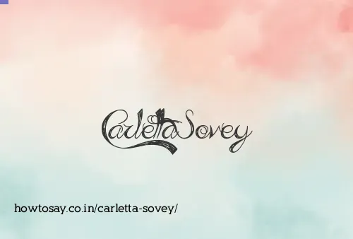Carletta Sovey