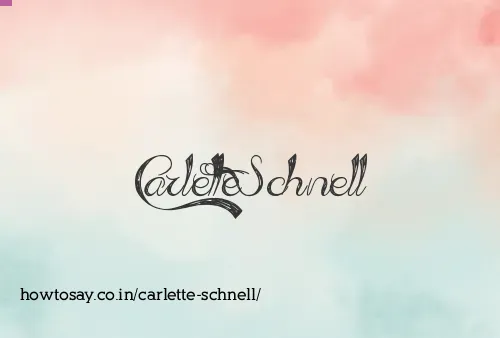 Carlette Schnell