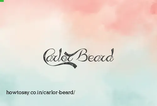 Carlor Beard