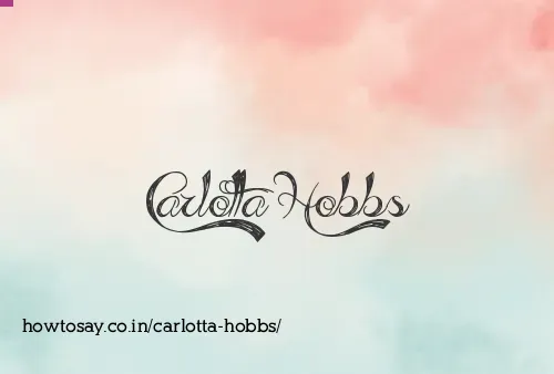 Carlotta Hobbs
