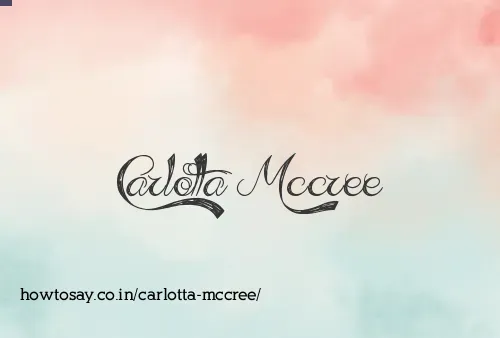 Carlotta Mccree