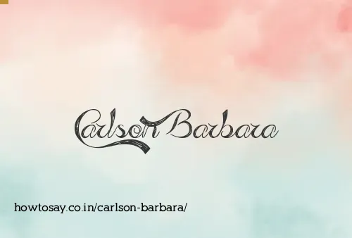 Carlson Barbara