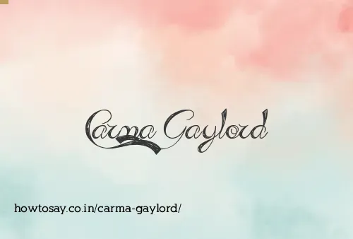 Carma Gaylord