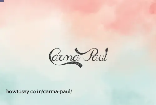 Carma Paul