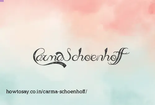 Carma Schoenhoff