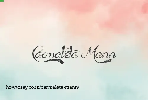 Carmaleta Mann