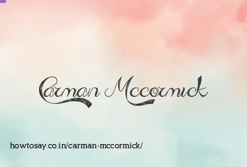 Carman Mccormick