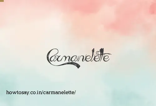 Carmanelette