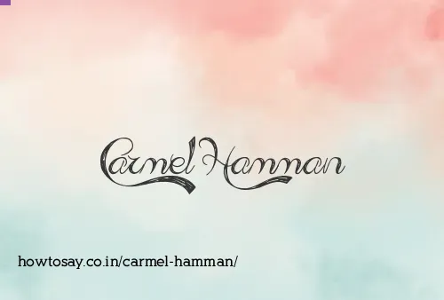 Carmel Hamman