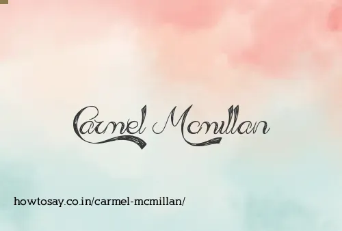 Carmel Mcmillan