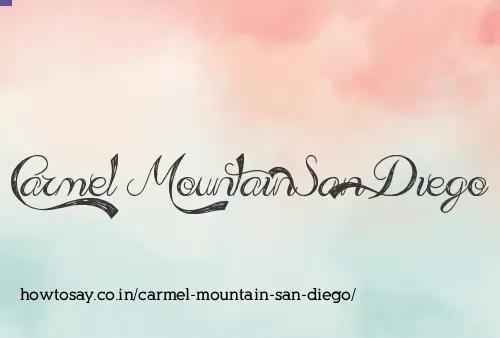 Carmel Mountain San Diego