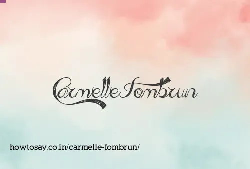 Carmelle Fombrun