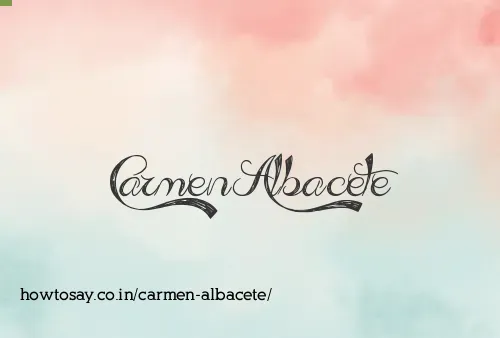 Carmen Albacete