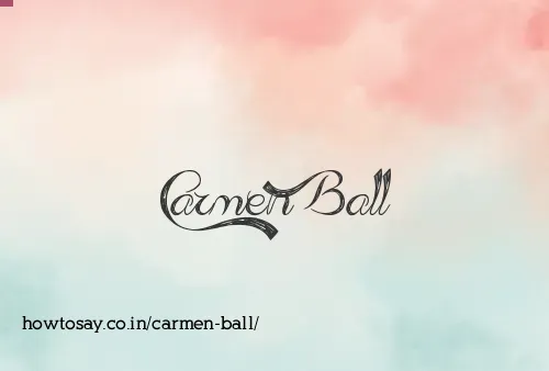Carmen Ball