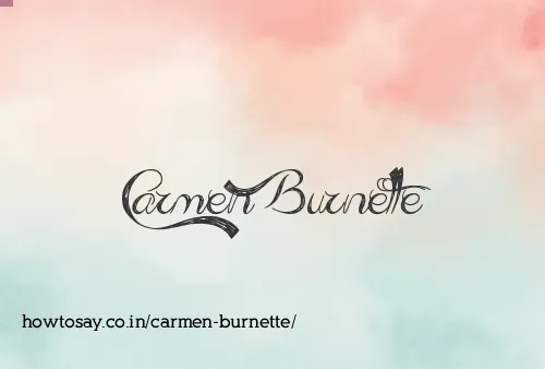 Carmen Burnette