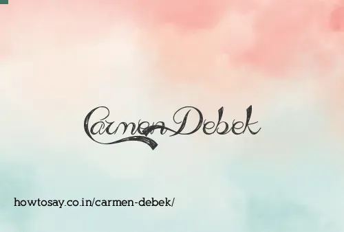 Carmen Debek
