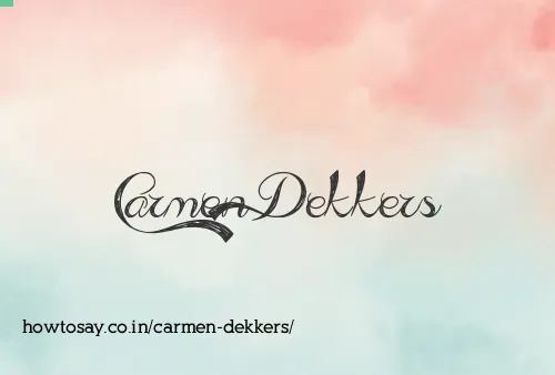 Carmen Dekkers