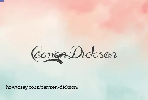Carmen Dickson