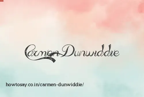 Carmen Dunwiddie