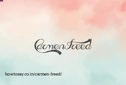 Carmen Freed