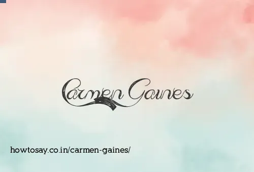 Carmen Gaines