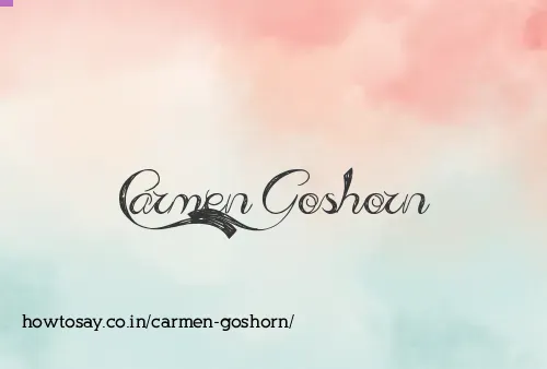 Carmen Goshorn
