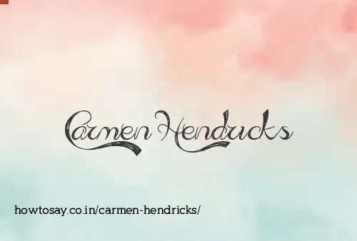 Carmen Hendricks