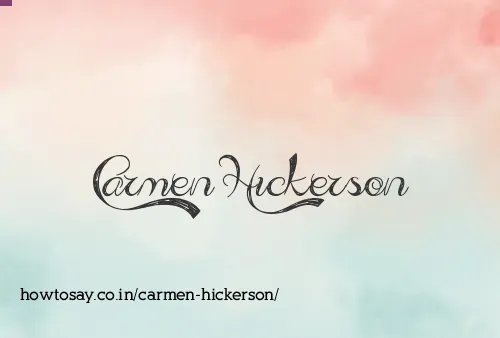 Carmen Hickerson