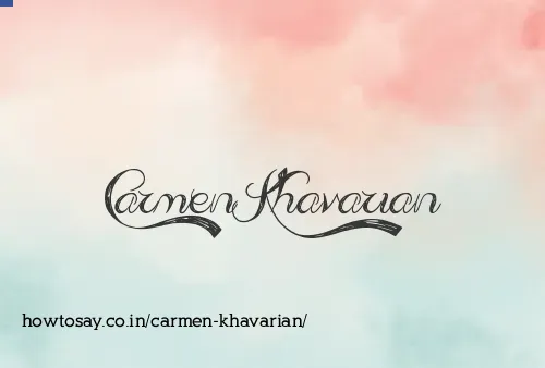 Carmen Khavarian