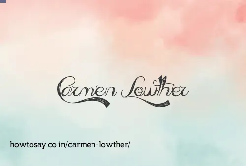 Carmen Lowther