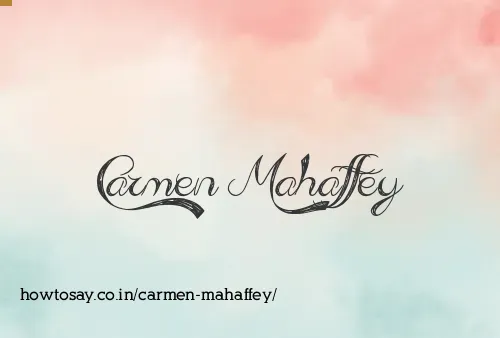 Carmen Mahaffey