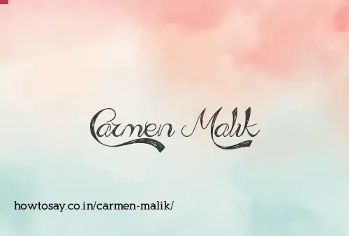 Carmen Malik