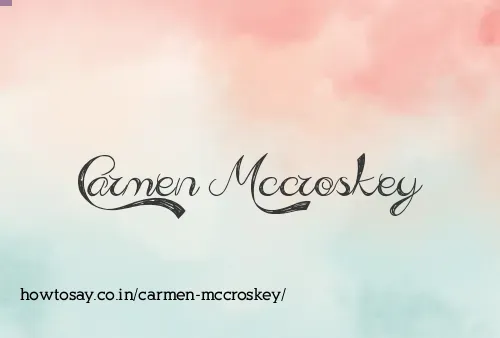 Carmen Mccroskey