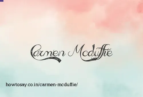Carmen Mcduffie